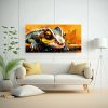 cuadro-tela-l-neas-chameleons-marr-n-y-naranja-neo-pop-art-decoraci-n-1-1