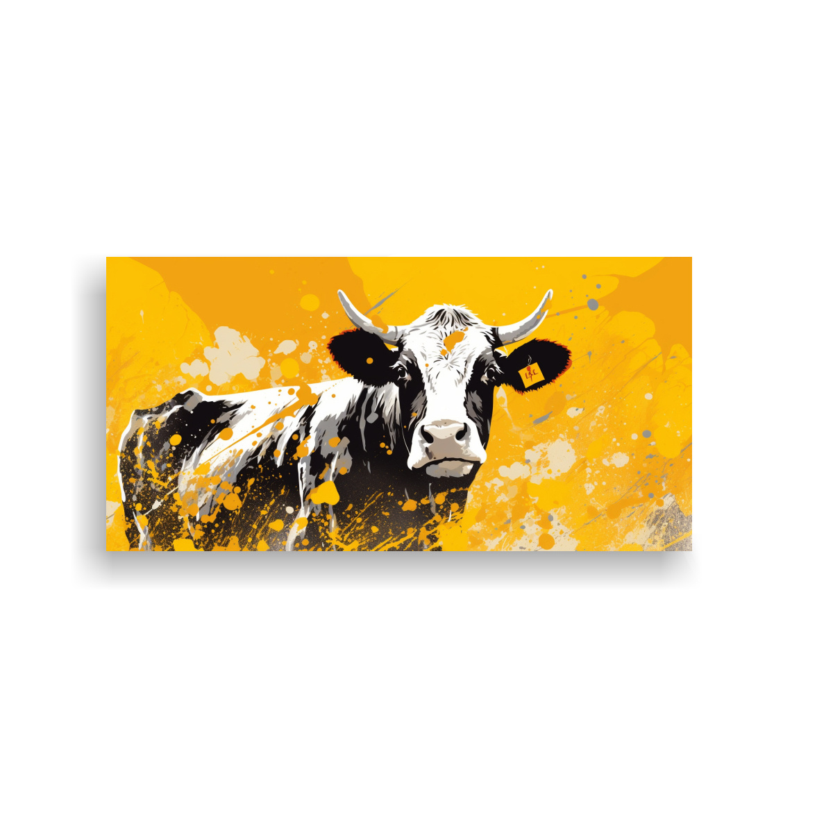 cuadro-tela-vaca-hereford-amarillo-estilo-neo-pop-detalles-intrincados