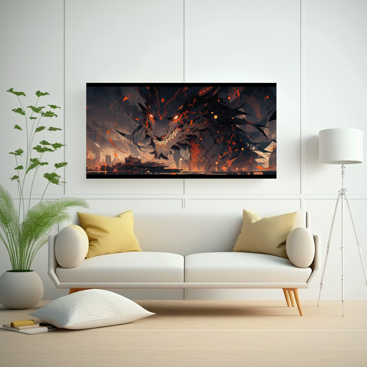 cuadro-tema-cocina-dragon-en-colores-vibrantes-y-marrones-atmosfera-neonoir-1