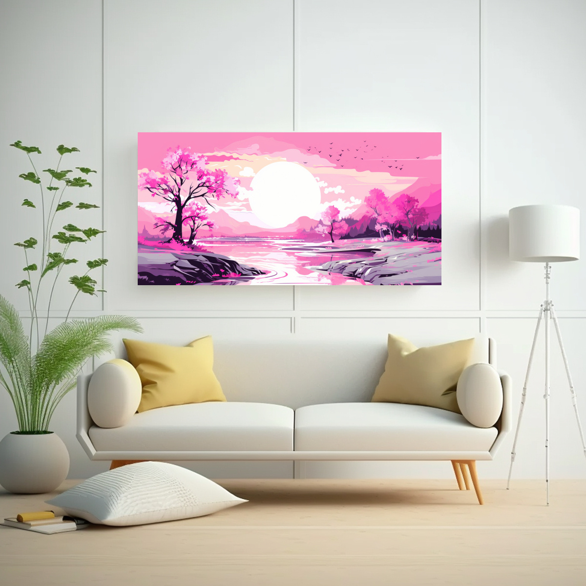 cuadro-veraniego-con-finas-l-neas-rosadas-arte-neo-pop-adorable-1-1