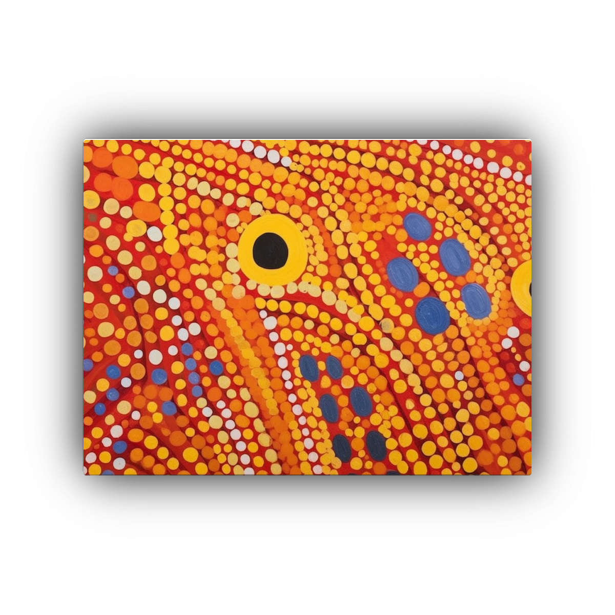 cuadro-vintage-belleza-pintura-inspirada-en-yayoi-kusama