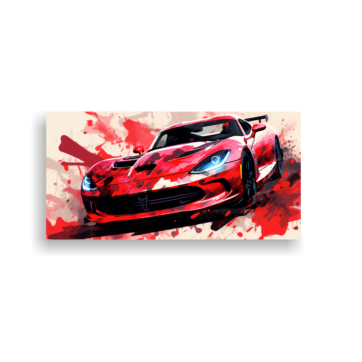 cuadro-viper-rojo-y-negro-arte-pop-neo-en-tela-decoraci-n-estilo-neo-pop