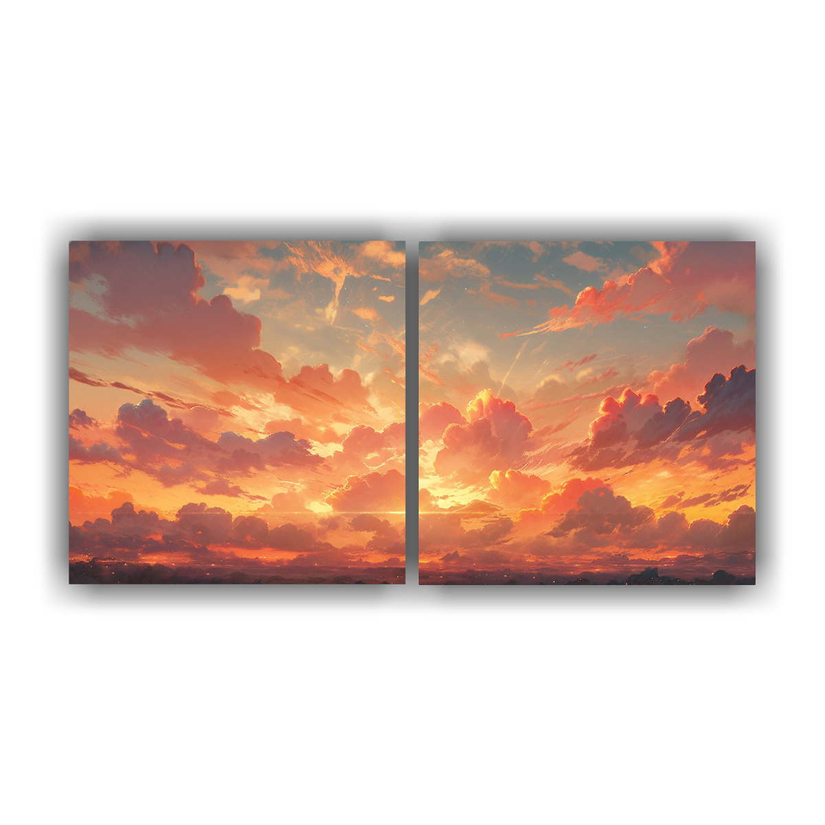 cuadros-abstractos-de-amaneceres-y-atardeceres-en-tonos-verdes