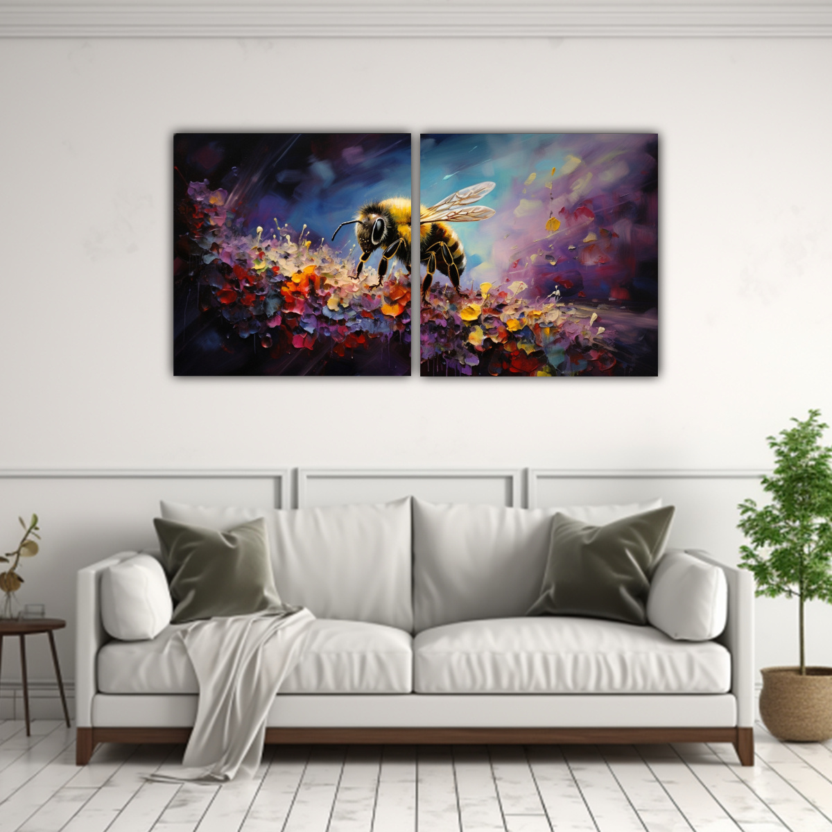 cuadros-de-decoraci-n-de-estilo-pintura-al-estilo-leo-inspirada-en-la-creatividad-de-la-abeja-1