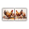 cuadros-de-gallinas-y-gallos-en-colores-vibrantes-y-marrones
