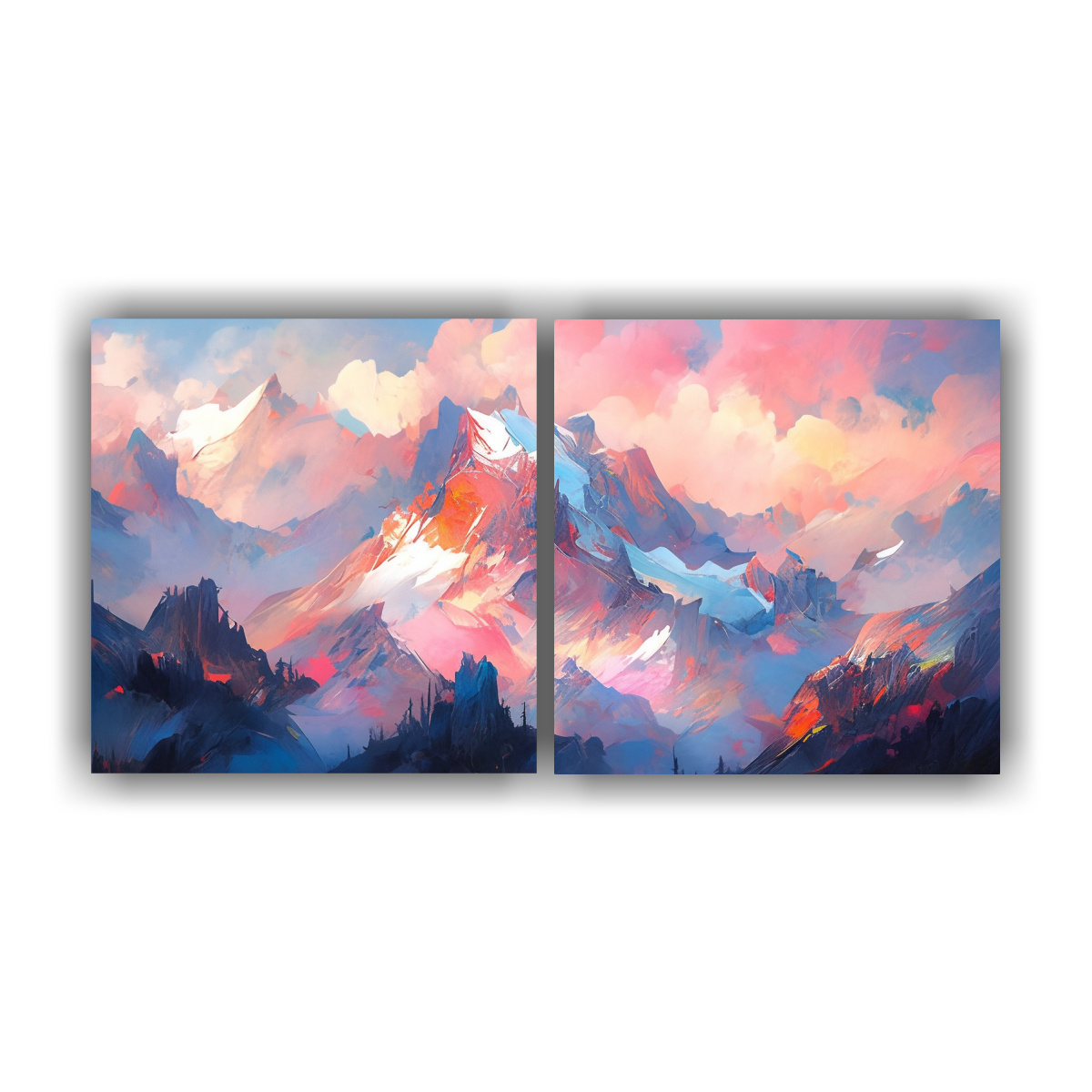 cuadros-de-monta-as-famosas-en-tonos-rosados-efecto-visual