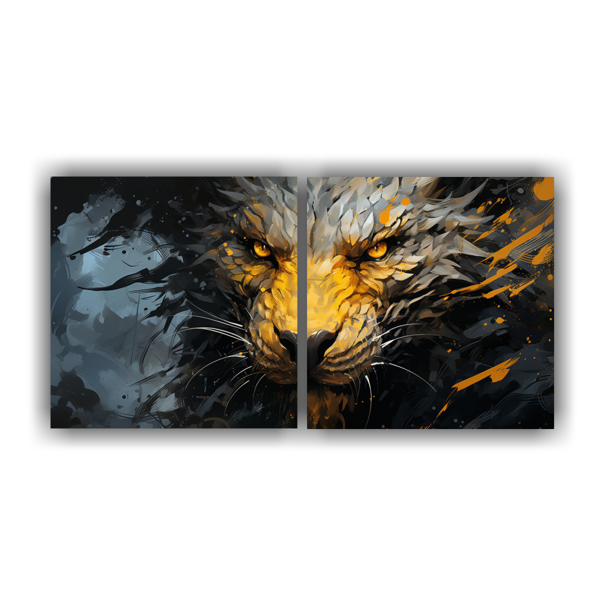 cuadros-decorativos-de-drag-n-en-tonos-marr-n-y-amarillo-con-l-neas-finas