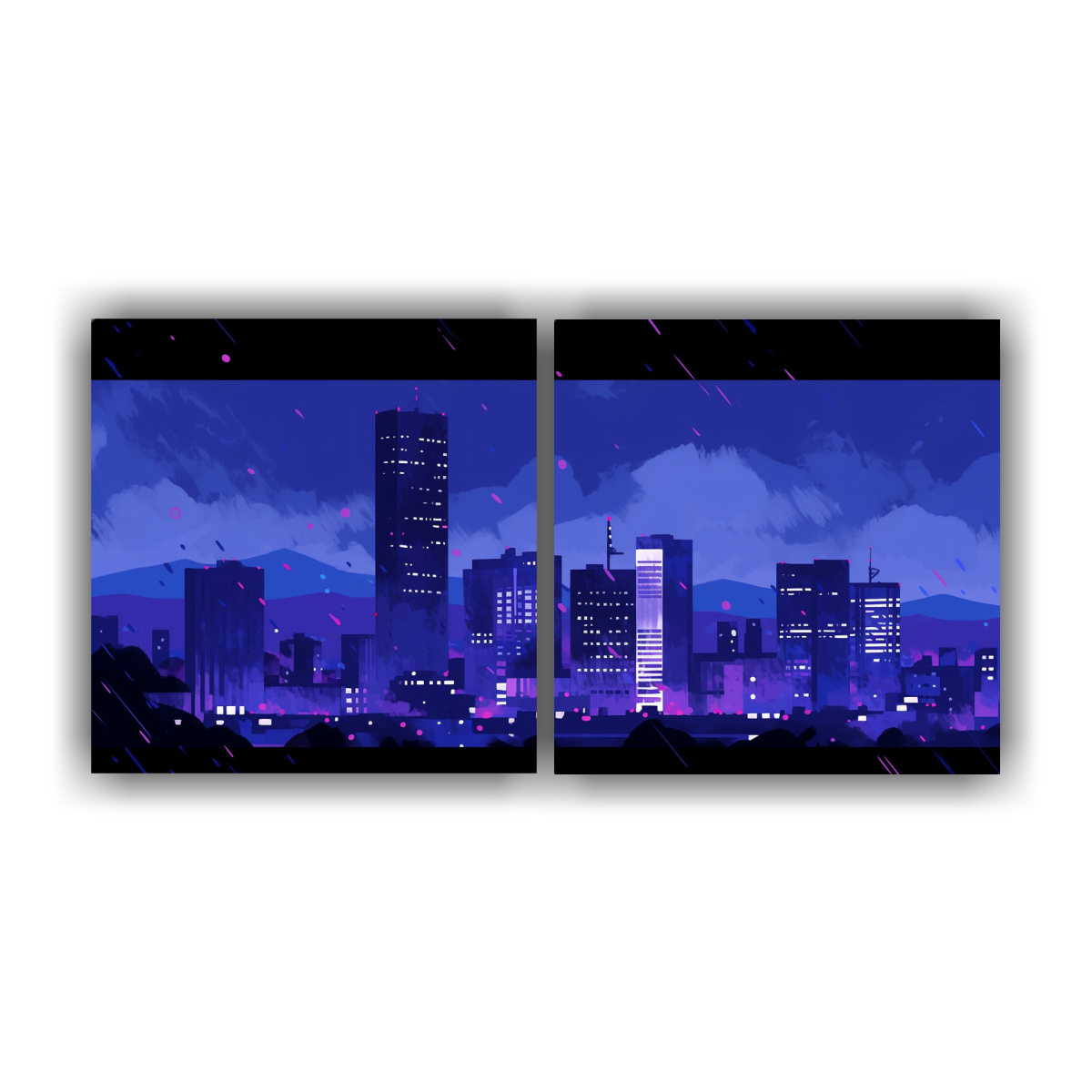 cuadros-decorativos-tem-tica-santiago-en-chile-en-morado-y-azul-neo