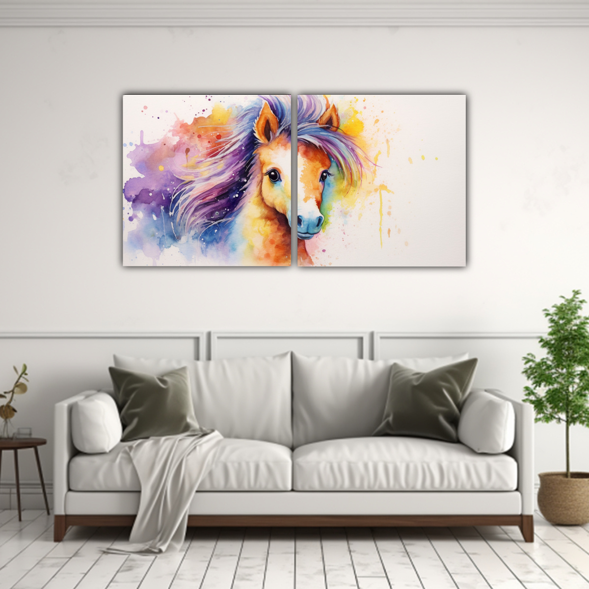 cuadros-en-relieve-mini-caballo-en-acuarela-colorida-1-1