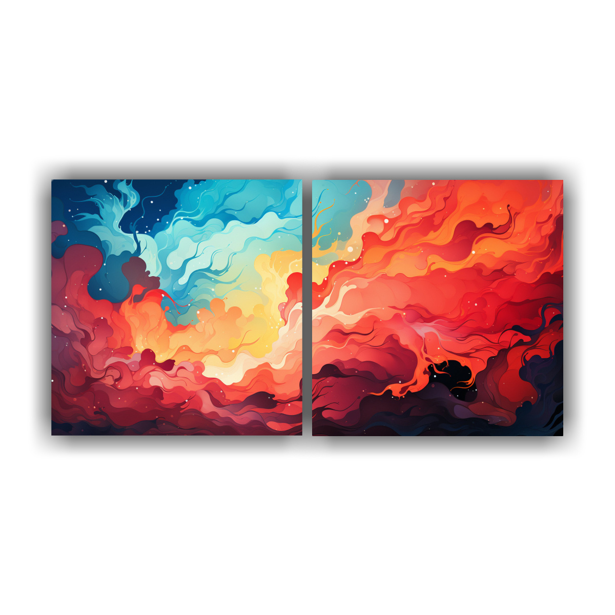 cuadros-espectacular-en-color-coral-y-escarlata-deco-neo-pop-art