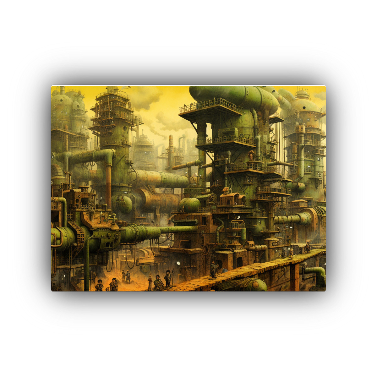 cuadros-industriales-de-tela-en-bastidor-tonos-cobre-y-lat-n