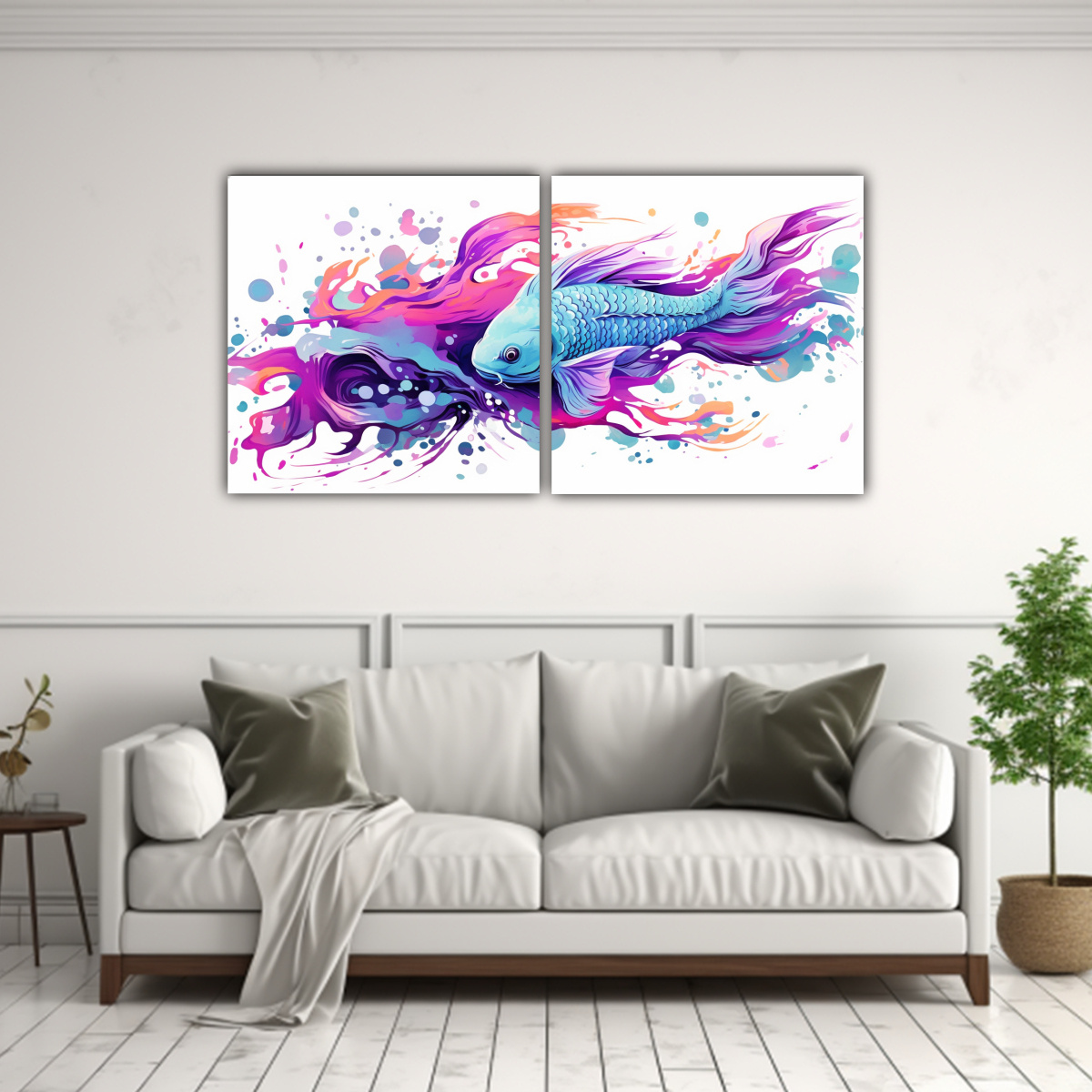 cuadros-modernos-econ-micos-koi-fish-en-colores-p-rpura-y-aguamarina-1-1