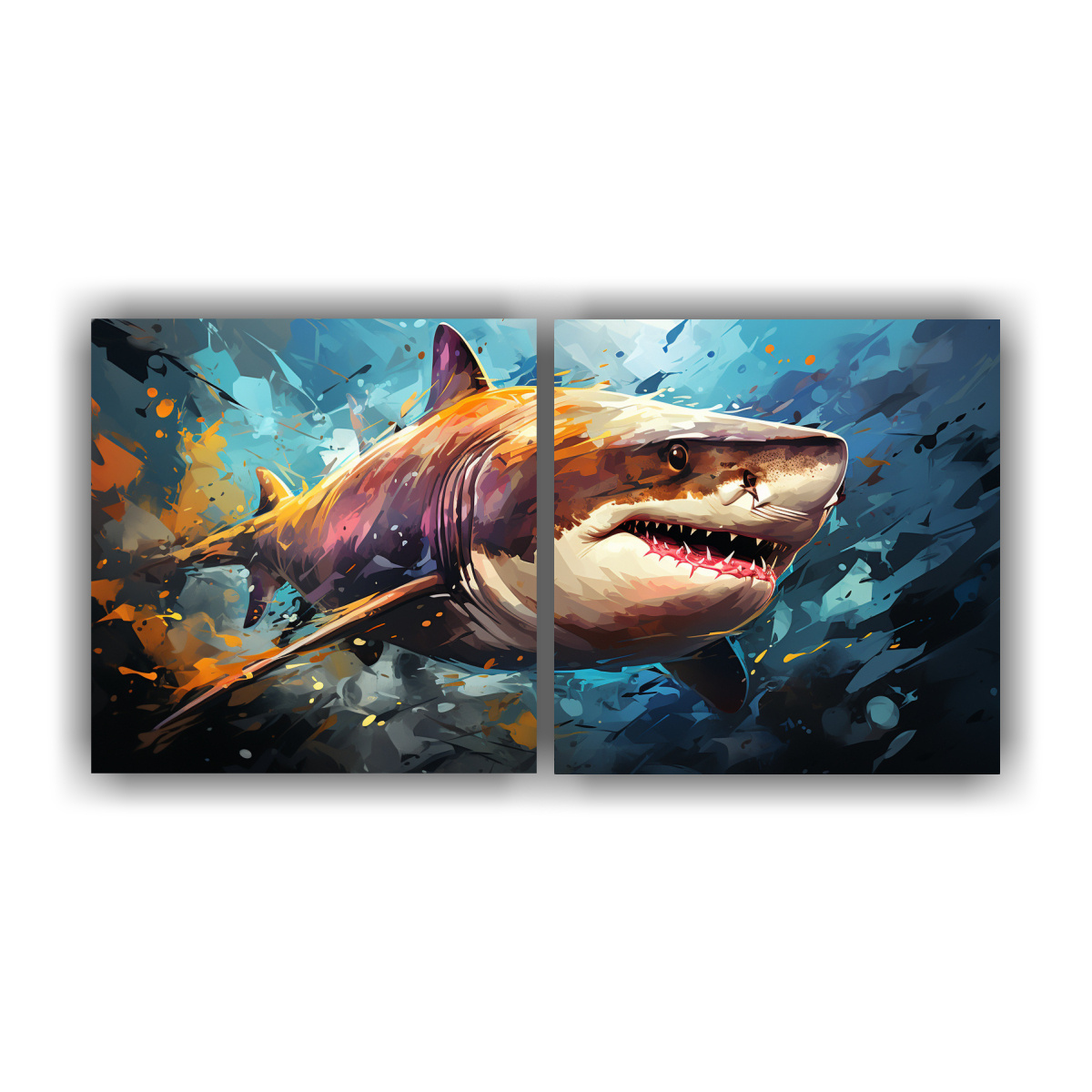 cuadros-modernos-poderoso-tibur-n-lim-n-en-colores-del-espectro