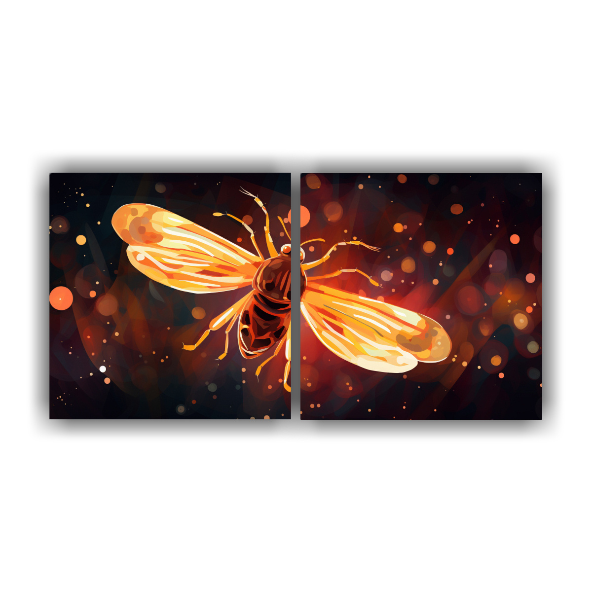 cuadros-movimiento-comedor-a-fireflies-en-colores-neopop-prism-ticos-y-terracota
