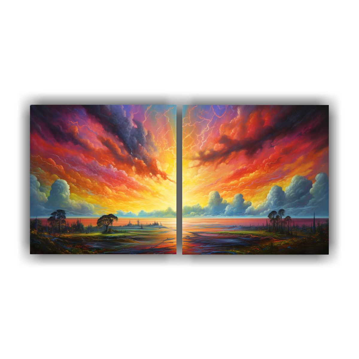 cuadros-tela-abstracci-n-cielos-amanecer-atardecer-con-arco-ris-y-negro-