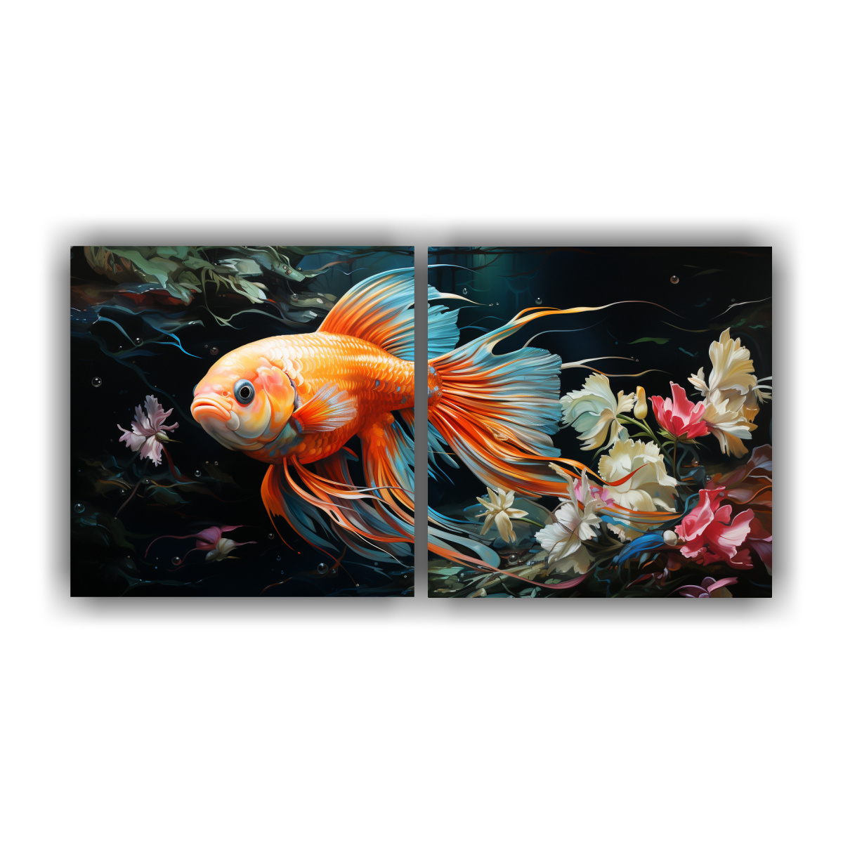 cuadros-tela-cocina-angel-fish-estilo-pintura-al-estilo-leo-21-decoraci-n-colorida