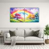 cuadros-tema-juvenil-paisaje-primaveral-con-colores-del-arco-ris-arte-neo-pop-1