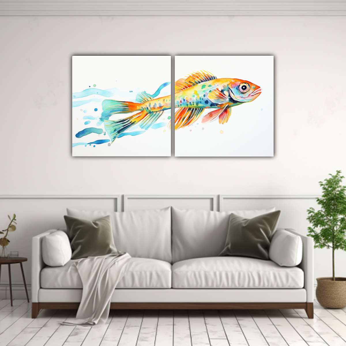 cuadros-zebrafish-acuarela-colorida-en-bastidor-set-2-1