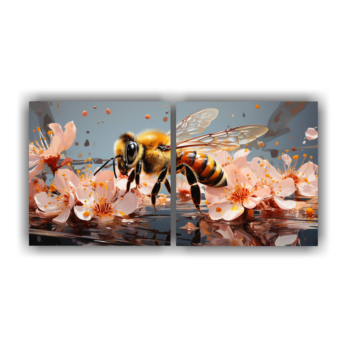 d-ptico-moderno-elegante-abeja-en-colores-damasco-y-flamenco-pop-art-neo-en-decoraci-n-