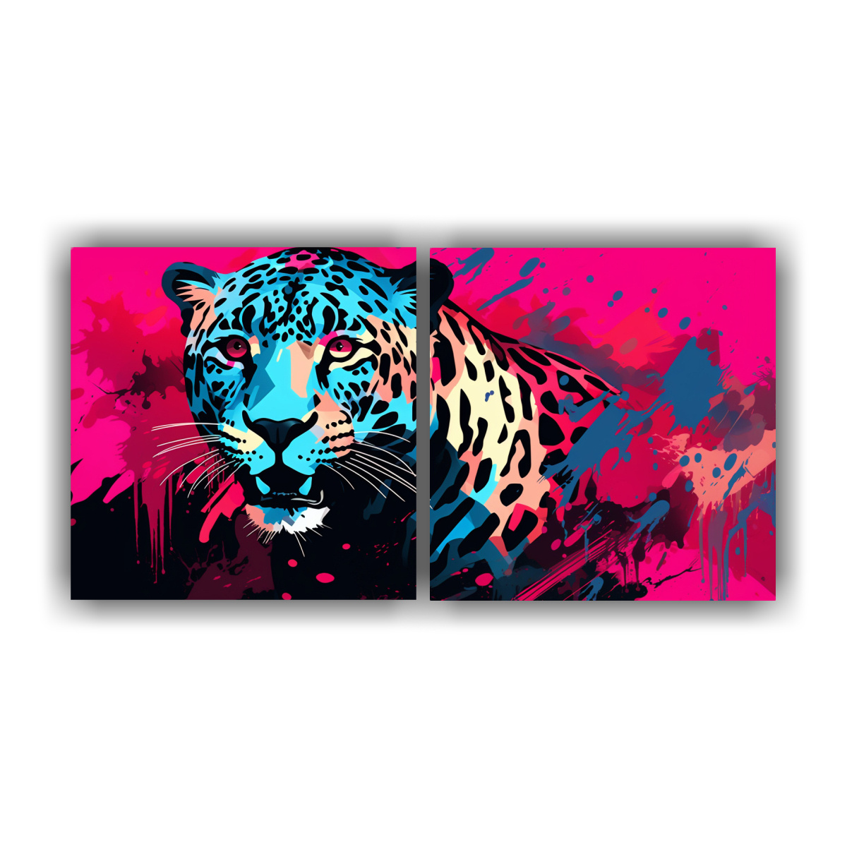 d-ptico-tonos-fantas-a-jaguar-en-rosa-y-azul-neo-pop-art-en-decoraci-n