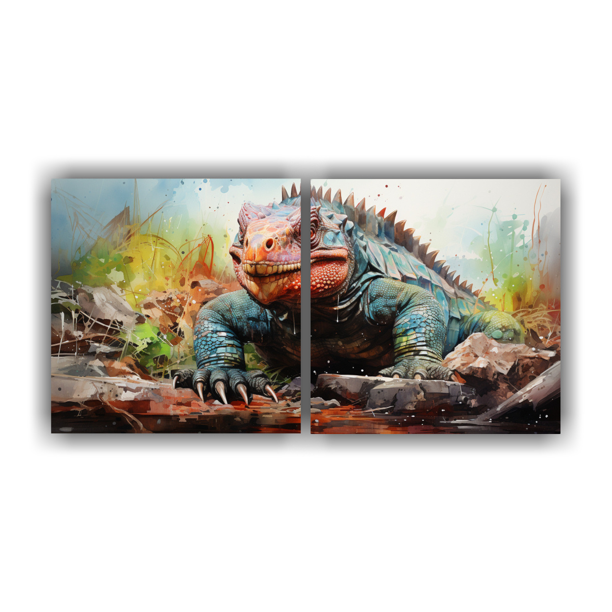 dise-o-simple-de-vanguardia-estegosaurio-acuarela-colorida