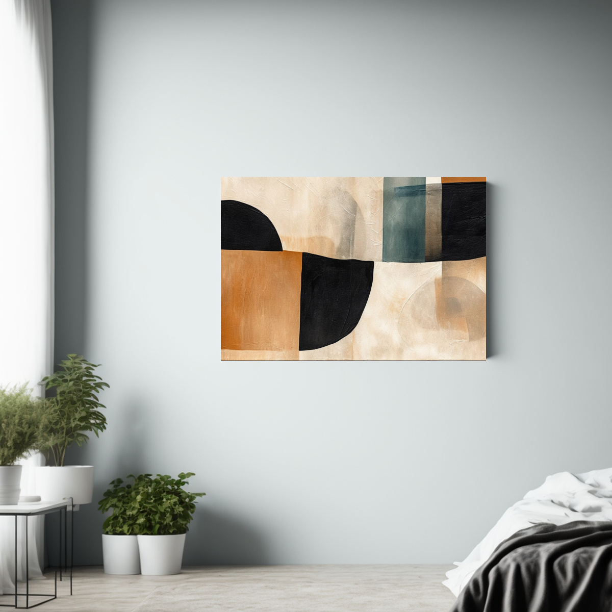 impresi-n-arte-abstracto-negro-marr-n-beige-en-bastidor-vanguardia-escena-1