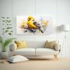 lienzo-de-tela-finch-en-amarillo-y-oro-arte-pop-neo-en-la-decoraci-n-de-los-60s-1