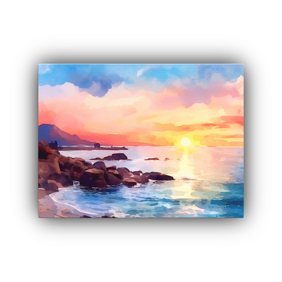 lienzo-impreso-paisaje-costero-colorido-estilo-acuarela-dormitorio