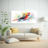 lienzo-moderno-de-un-loro-en-colores-vibrantes-y-acuarelas-neo-pop-art-1