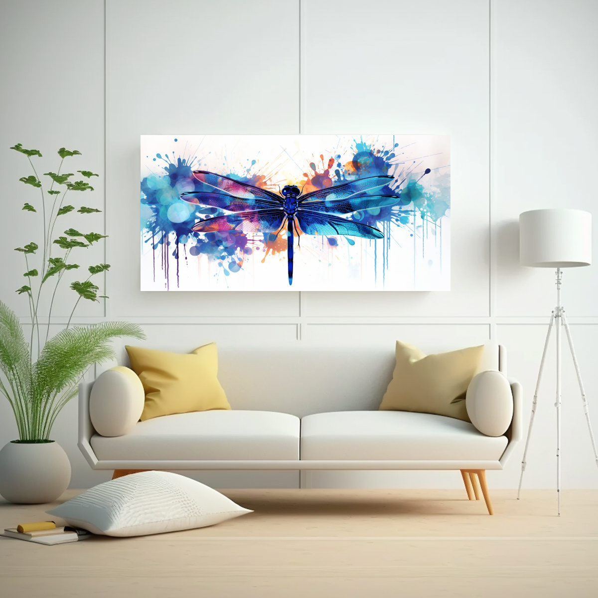 lienzo-movimiento-mural-a-lib-lula-en-ndigo-y-colores-soleados-neo-pop-arte-1