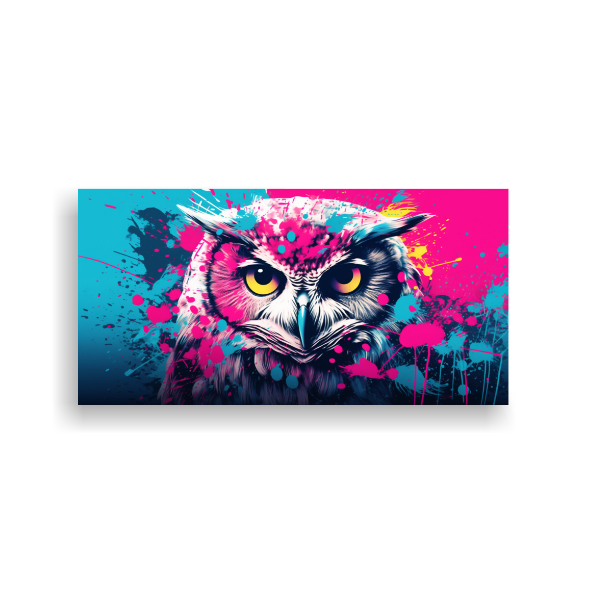 lienzo-tela-calidad-b-ho-turquesa-y-rosa-arte-fantas-a-neo-pop