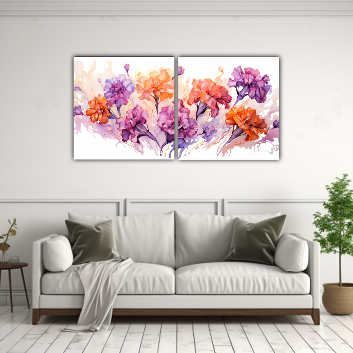 lienzos-abstracci-n-creativa-flores-moradas-y-naranjas-1