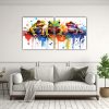 lienzos-abstracci-n-elegancia-ranas-y-sapos-en-colores-arco-ris-y-oro-1