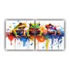 lienzos-abstracci-n-elegancia-ranas-y-sapos-en-colores-arco-ris-y-oro