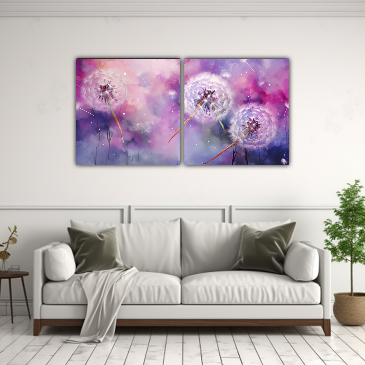 lienzos-colores-armoniosos-flores-de-diente-de-le-n-morado-y-rosa-1