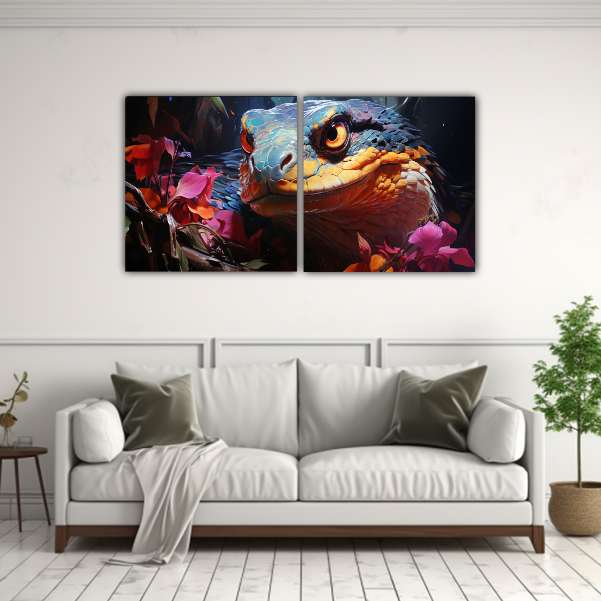 lienzos-de-tela-dise-o-detalles-intrincados-serpiente-colorido-estilo-pintura-al-estilo-leo-1