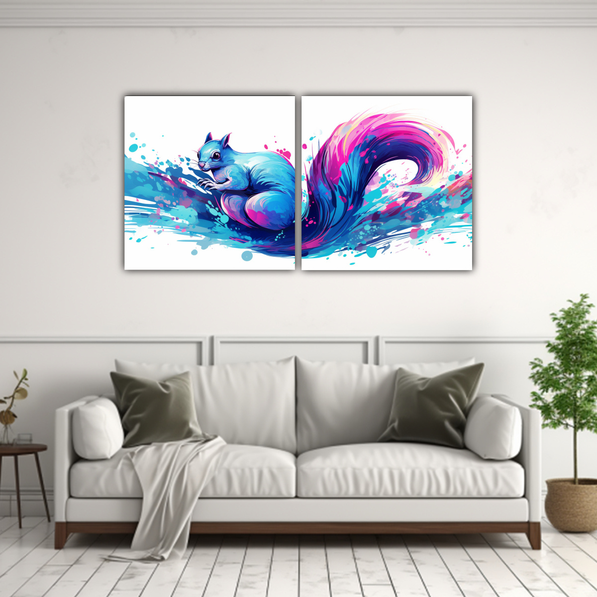 lienzos-decorativos-con-ardillas-en-colores-zafiro-tiffany-y-zafiro-neo-1