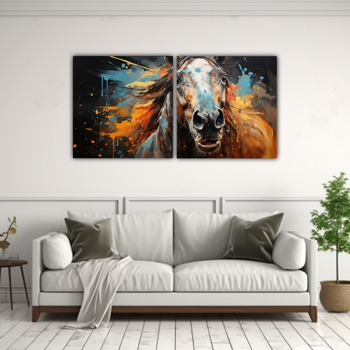 lienzos-tela-venta-mural-caballo-appaloosa-estilo-pintura-estilo-leo-colorida-1