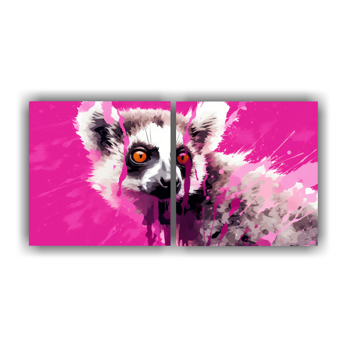 obra-pop-art-l-mur-en-colores-transl-cido-y-rosa-en-bastidor-set-de-2-telas