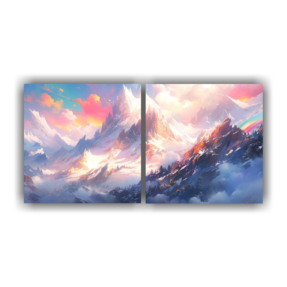 paisaje-abstracto-de-monta-as-nevadas-con-arco-ris-y-colores-blancos