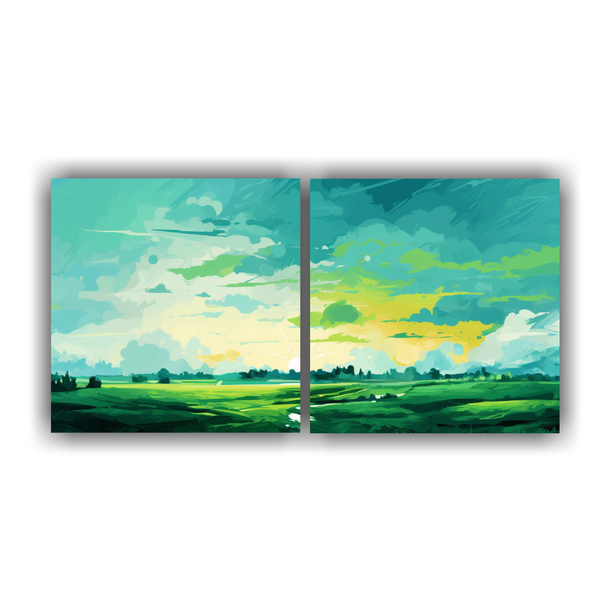 paisaje-estival-con-colores-verdes-en-arte-pop-neo-