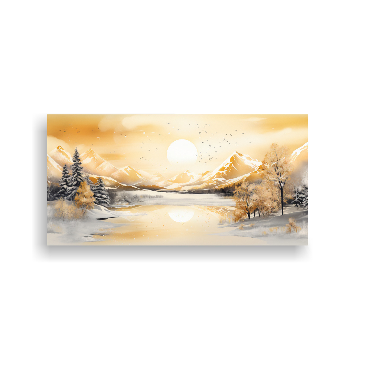 paisaje-invernal-con-colores-dorados-arte-pop-neo-en-canva