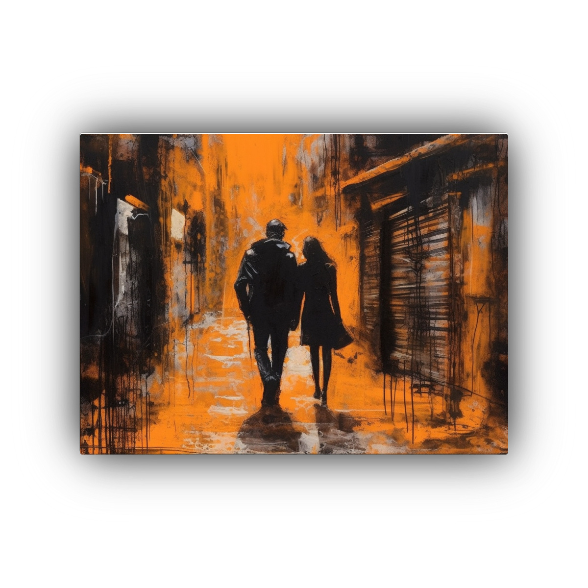 pareja-caminando-en-el-callej-n-pintura-decorativa-moderna-