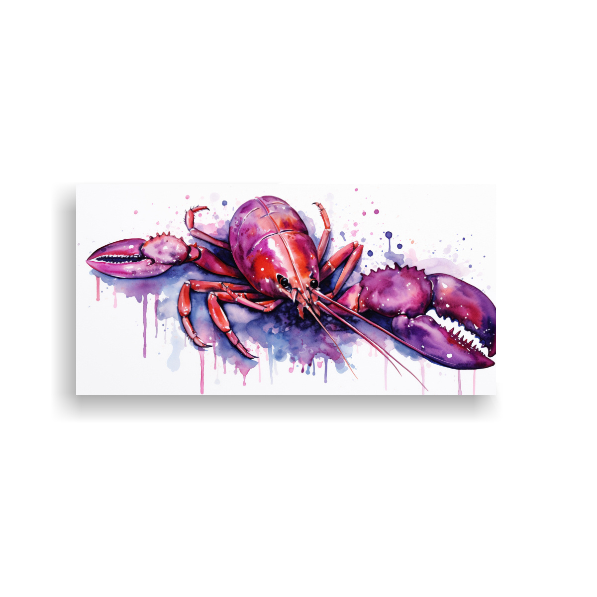 Patron Intenso De Arte: Langosta En Acuarela Y Colores Neo Pop En Decoración Neo Do Pop