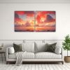 pintura-abstracta-actual-de-cielo-y-mar-en-rojo-para-decoraci-n-1