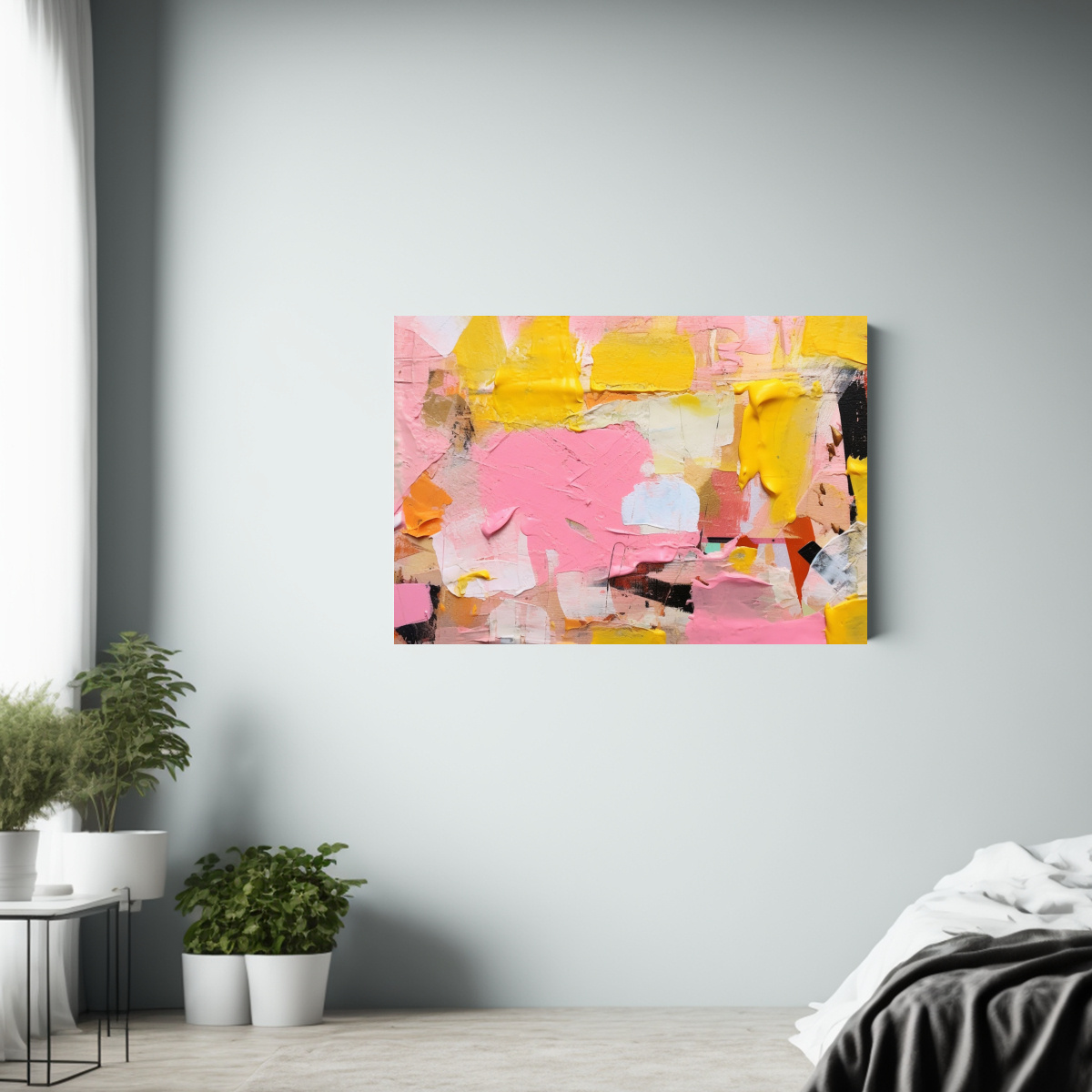 pintura-abstracta-acuarela-rosa-amarillo-verde-lienzo-decorativo-1