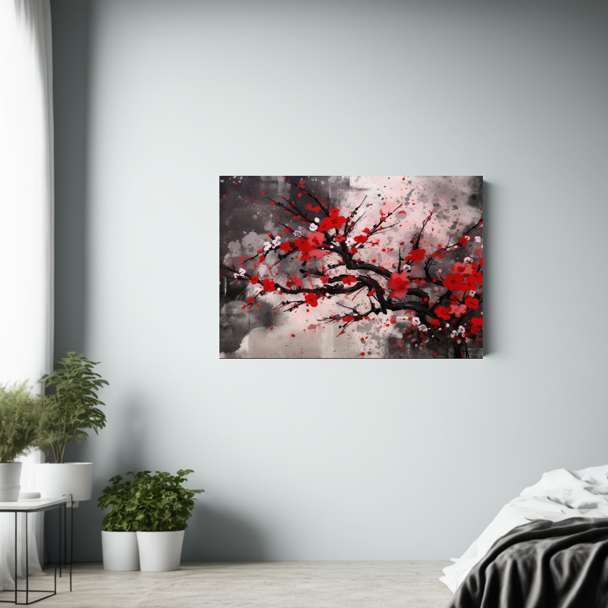 pintura-abstracta-con-salpicaduras-de-plantas-flores-y-patrones-en-leo-1