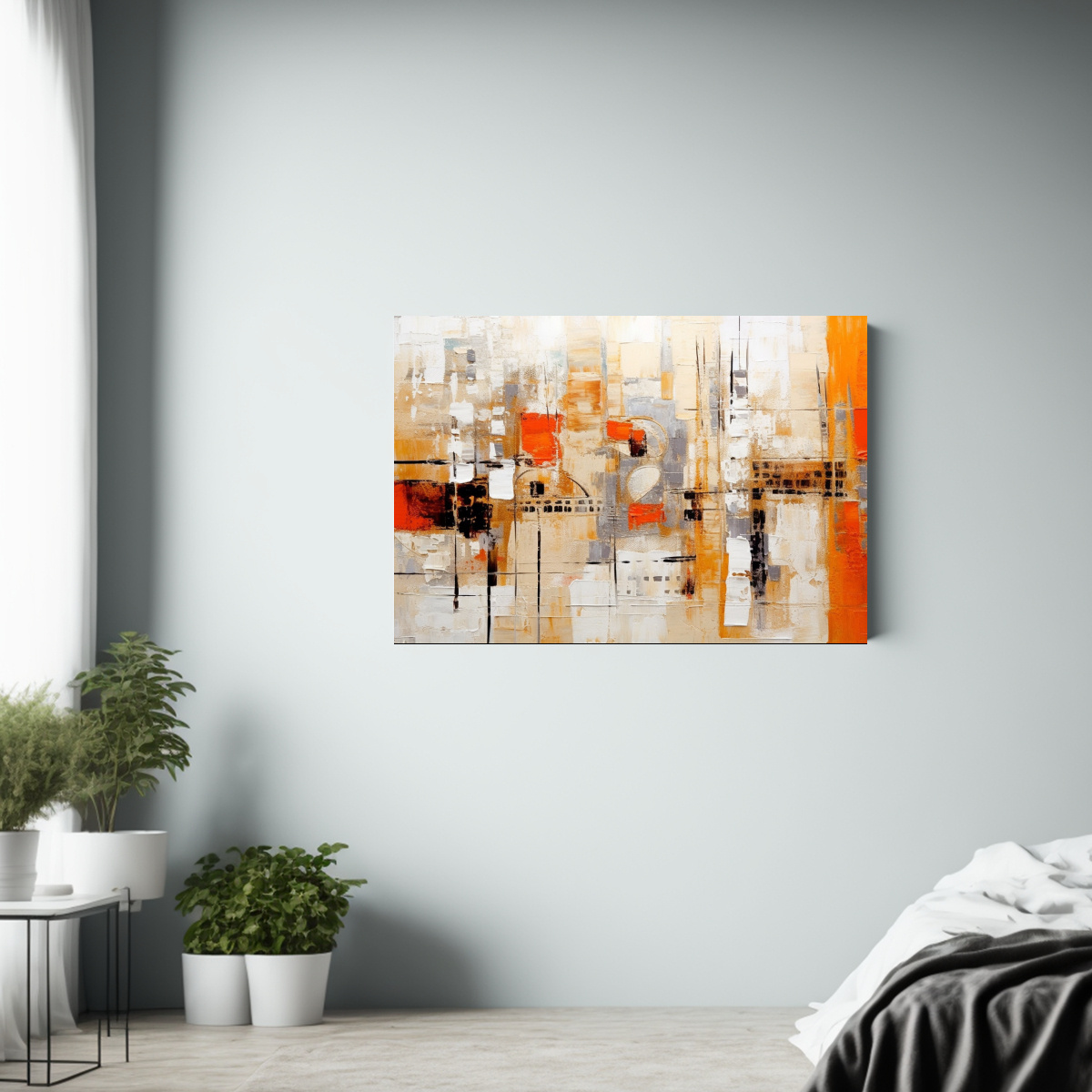 pintura-abstracta-de-colores-naranja-y-blanco-para-decoraci-n-moderna-1