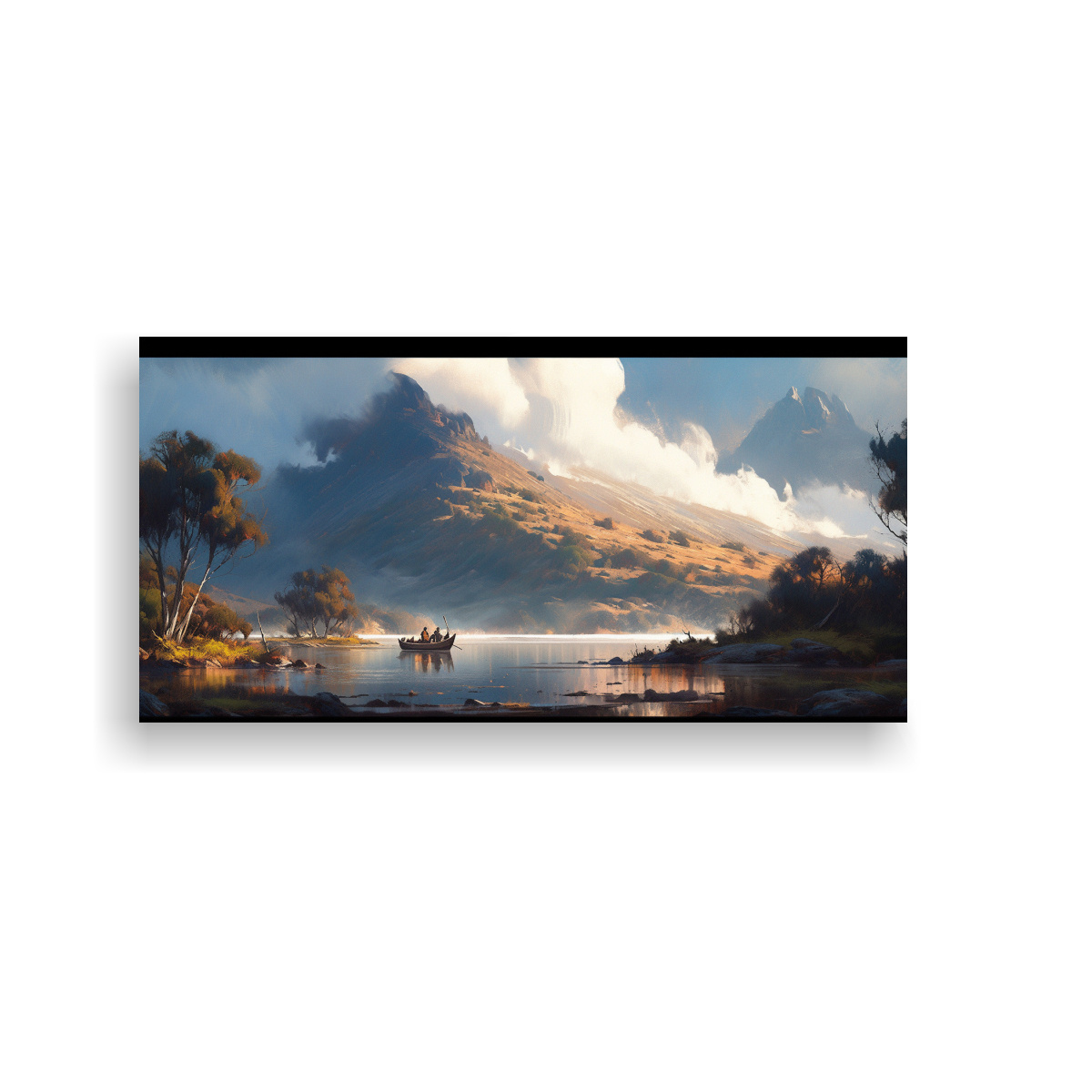 pintura-abstracta-de-colores-negros-en-un-lago-de-monta-a-