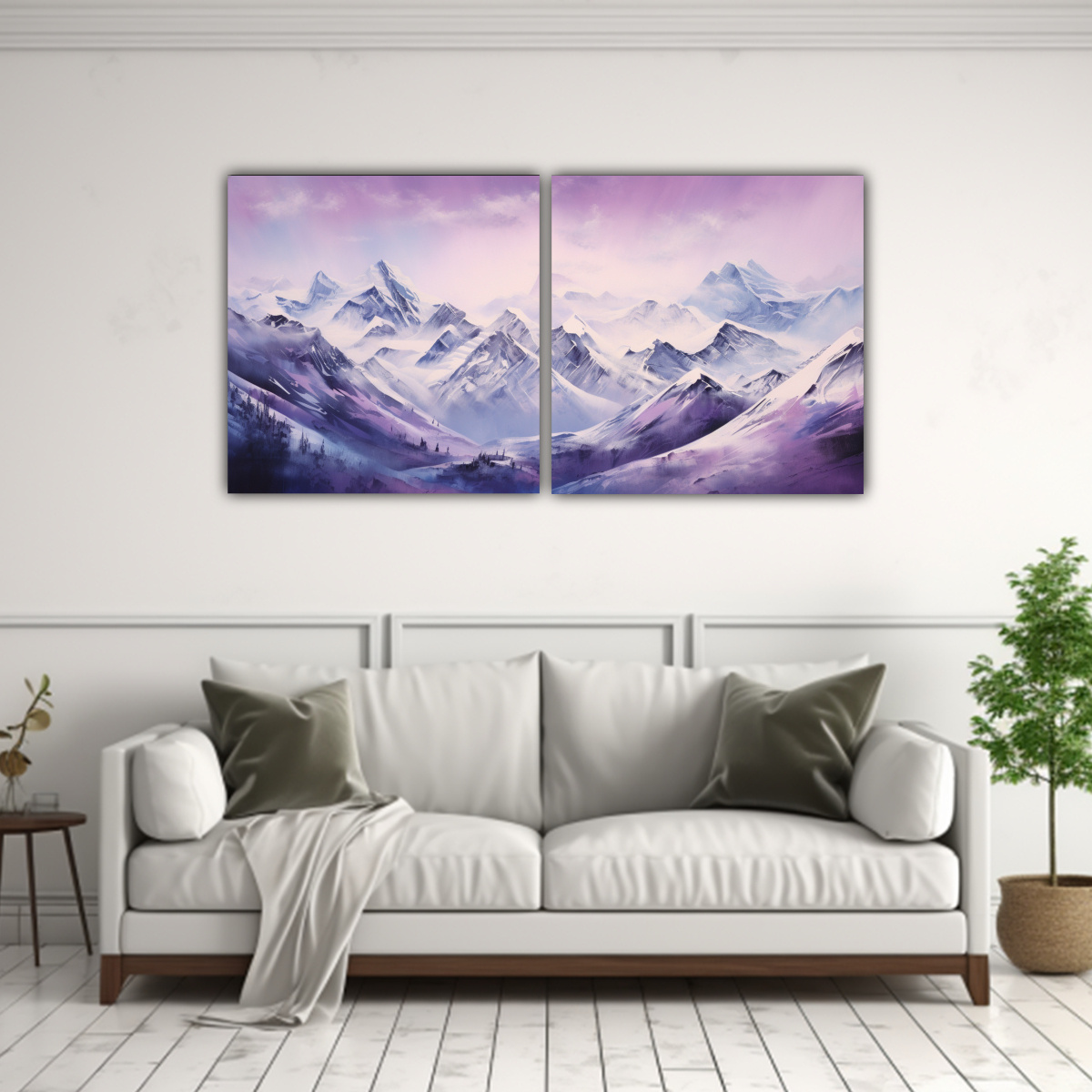 pintura-abstracta-de-monta-as-nevadas-con-colores-morados-3
